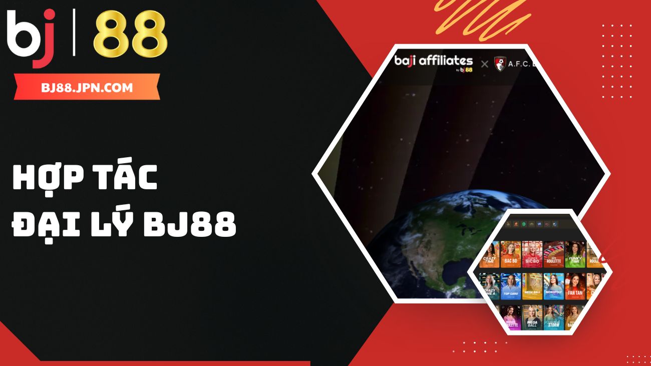 Hợp Tác Đại Lý BJ88 - Hướng 40% Hoa Hồng Tổng Thắng Thua 1 Chương trình hợp tác đại lý BJ88 giúp bạn kiếm thêm thu nhập thụ động từ hoạt động tiếp thị liên kết