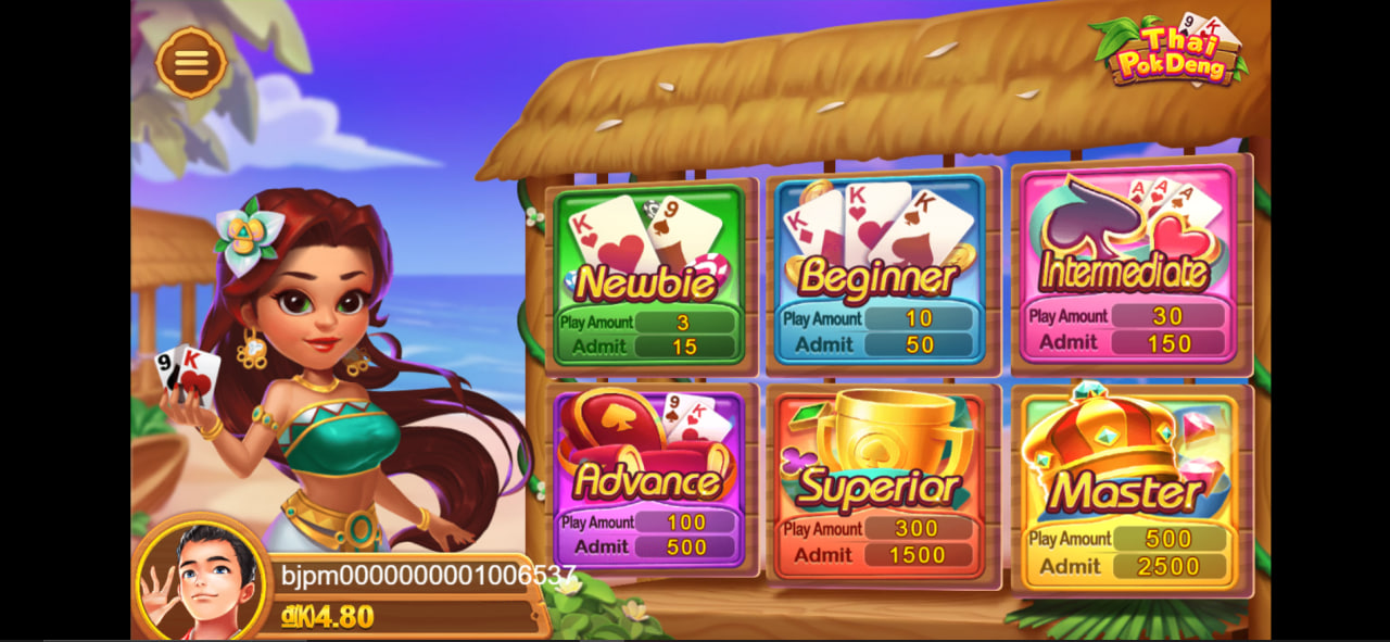 Thai Pok Deng BJ88 - Trải nghiệm game bài đổi thưởng kiểu Thái 6 Bạn nên lựa chọn bàn chơi Benginer nếu là người mới đăng ký tài khoản BJ88 để trải nghiệm và làm quen trước khi nâng dần sảnh cược và mức cược